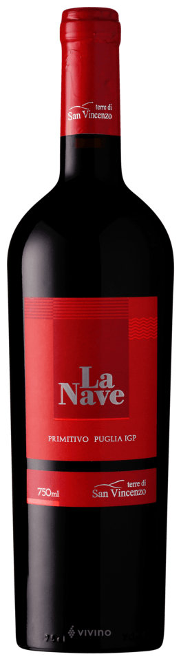 VINHO TERRE DI SAN VICENZO LA NAVE PRIMITIVO PUGLIA IGT